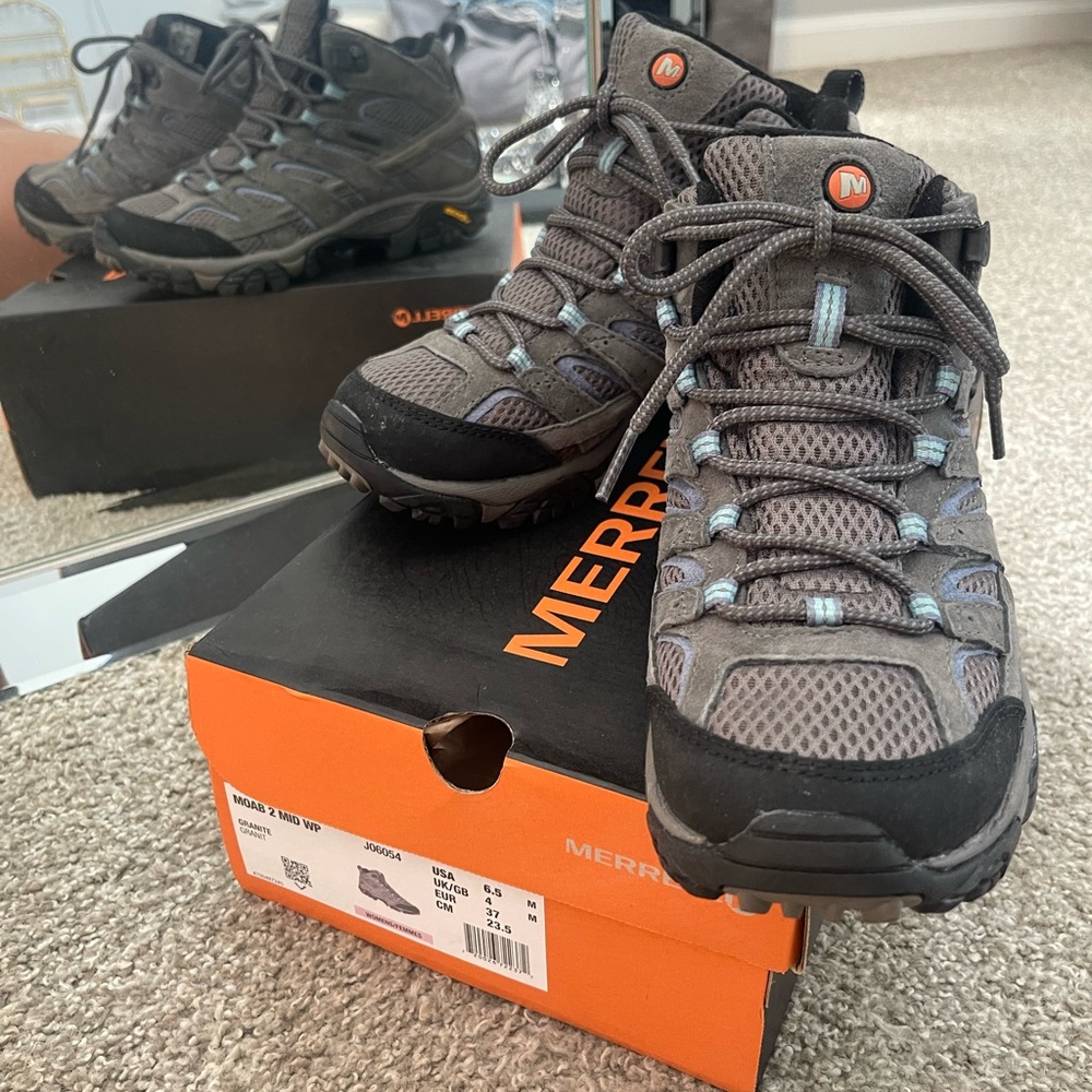 Merrell Charcoal and Black Outdoor Boots
